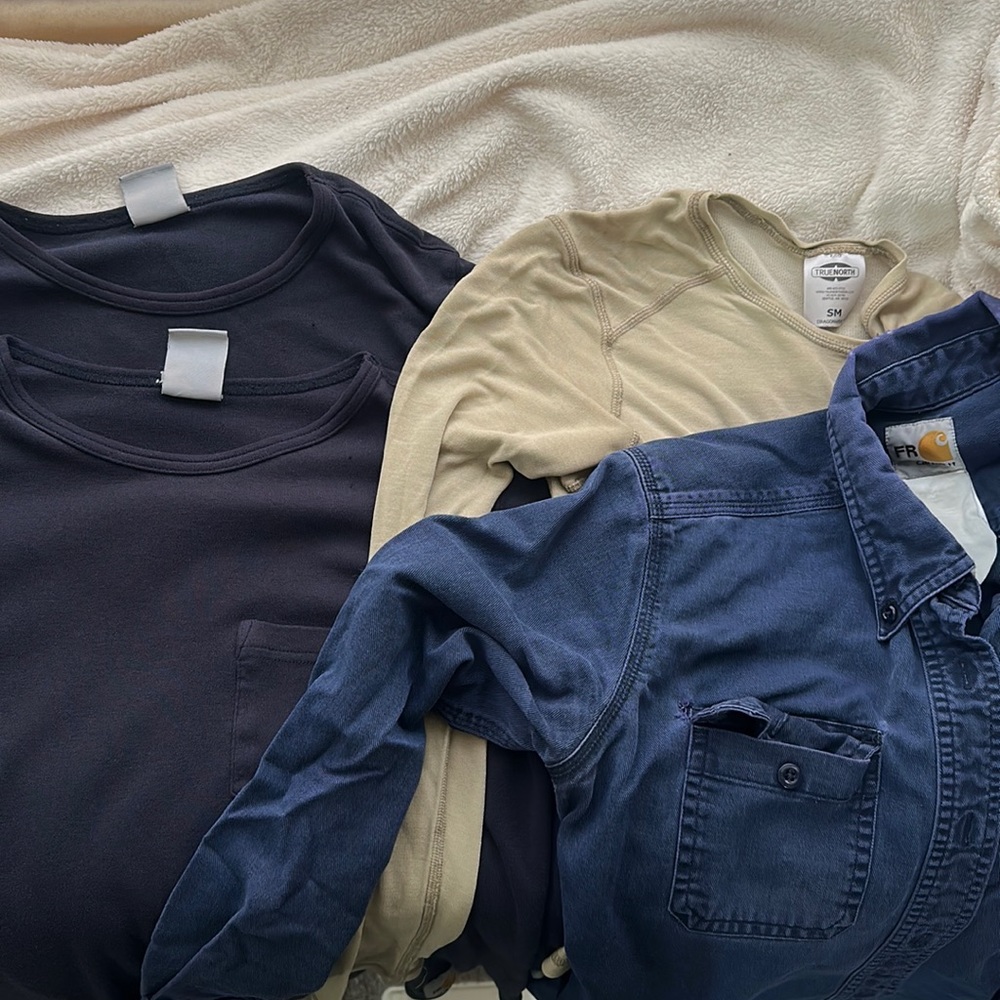 FR Women’s Small Lot of Shirts - Fire Resistant Carhartt and True North